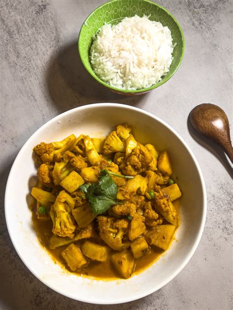 Nepali Aloo Cauliflower Curry Potato Cauli Tarkari