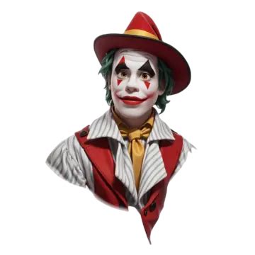 Clown Isolated On A White Background 3d Render Illustration Clown