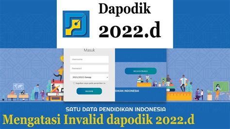 Cara Mengatasi Invalid Dapodik Setelah Update Patch Dapodik D