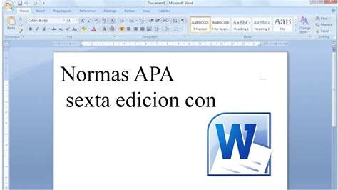 Normas Apa Para Word