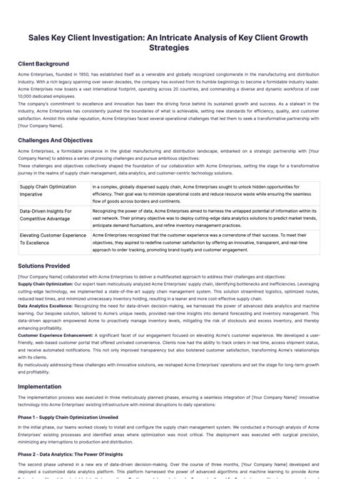 sales key client case study template  edit