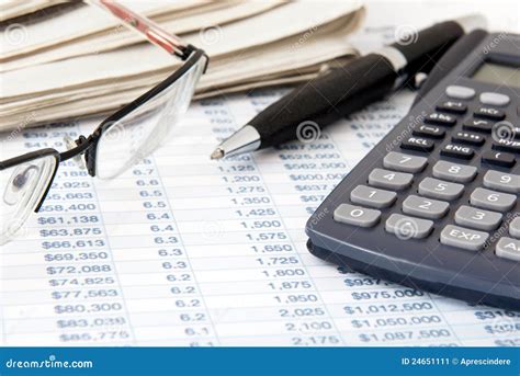 financial calculator stock image image