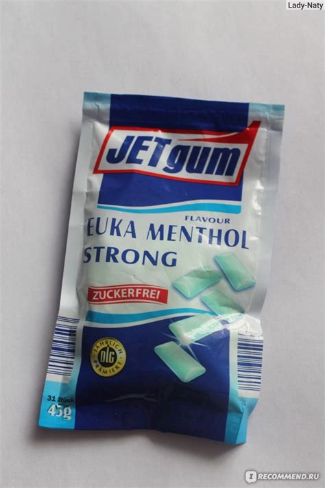 Жевательная резинка Jet gum Euka mentol strong - «Умопомрачительная ...