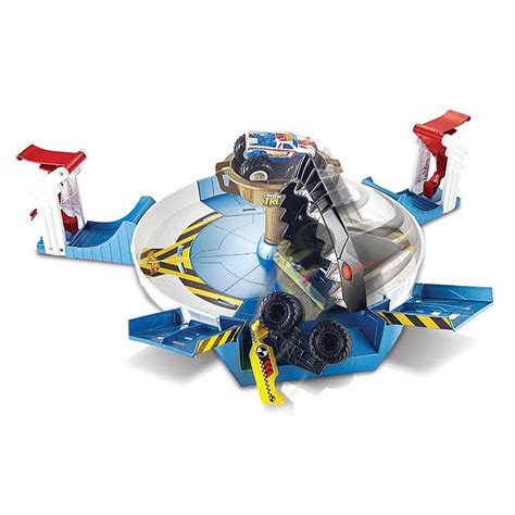 Hot Wheels Monster Trucks Mecha Köpek Balığı Çarpışması Oyun Seti FYK14 887961705560 En Ucuz
