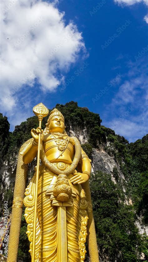 Lord Murugan Statue Batu Caves Kuala Lumpur Malaysia Stock Photo