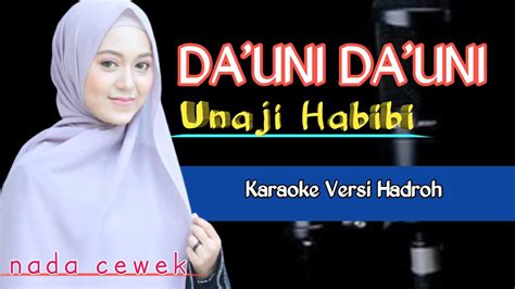 Dauni Dauni Karaoke Nada Cewek Karaoke Sholawat Hadroh Cover