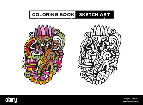 A coloring book sketch art doodle Stock Vector Image & Art - Alamy