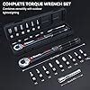 Aiourx Inch Drive Click Torque Wrench Set In Lb