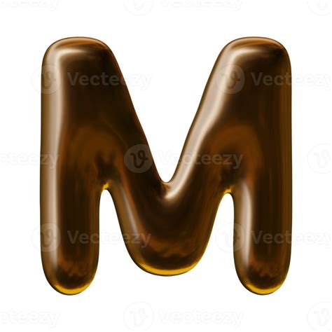 Alphabet Letter M In 3d Render 19552847 Png