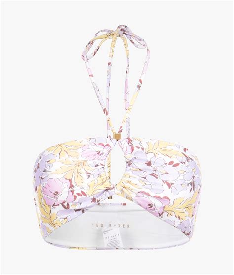 Ted Baker Telisea Cut Out Detail Bikini Top In White Lyst UK