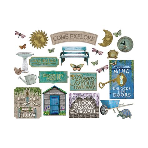 Curiosity Garden Gallery Wall Bulletin Board Set Eu Eureka