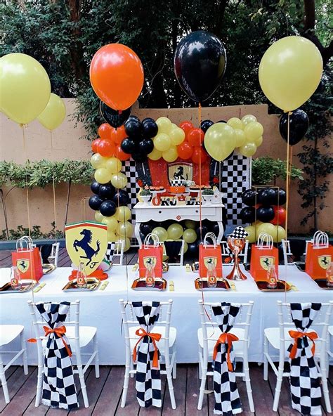 Ferrari Party Ferrari Party Cars Birthday Party Decorations Cars