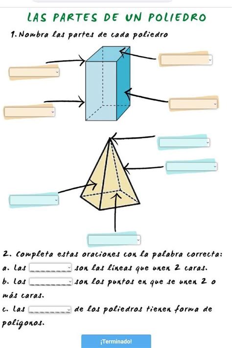 Las Partes De Un Poliedro Brainly Lat