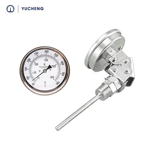 Cina Kustom Bimetal Angle Adjustable Dial Thermometer Pemasok Produsen