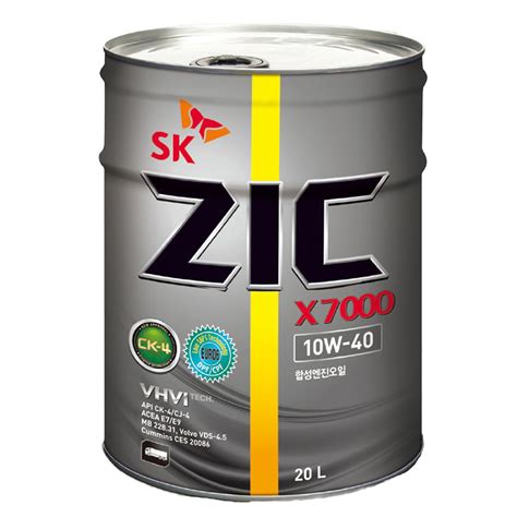 Diesel / 10W-40 / 100% Fully Synthetic [SK Zic] - Korean Oil & Parts Mate