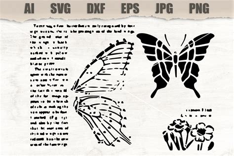 Stencil Butterfly | Graphic Patterns ~ Creative Market