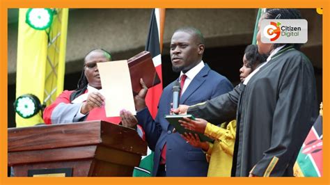 Johnson Sakaja Officially Sworn In As Nairobi Governor YouTube