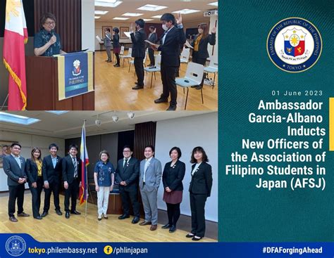 Ambassador Garcia Albano Inducts New Officers Of The Association Of