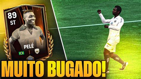 TESTEI A CARTA DO PELÉ E ESTÁ MUITO BUGADO FC MOBILE YouTube