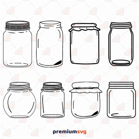 Mason Jar Svg Design Bundle Premiumsvg