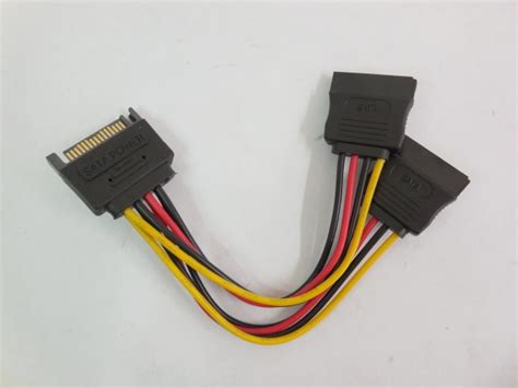 Разветвитель питания SATA — 2x SATA длинна 15cm
