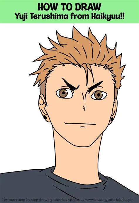 How To Draw Yuji Terushima From Haikyuu Haikyuu Step By Step