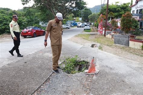 Biro Umum Akan Benahi Gorong Gorong Dan Drainase Yang Rusak Jalan