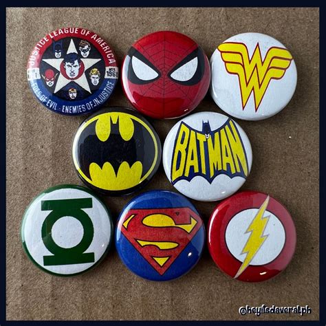 8 Brand New 1 Superhero Button Set Etsy