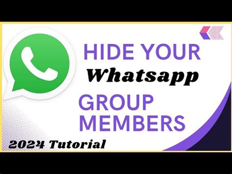 How To Hide Members In Whatsapp Group L How To Hide Contacts In