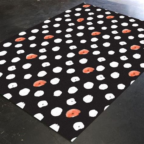 Black Polka Dot Polka Dot Rug Black And White Rug Black Rug Living