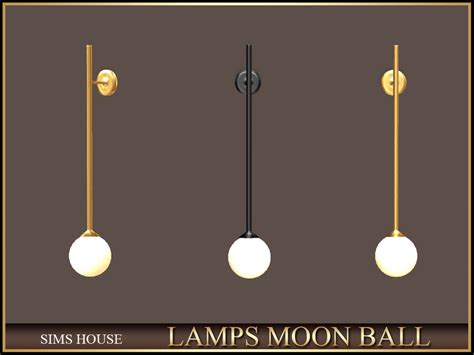 The Sims Resource MOON BALL WALL LAMP 2