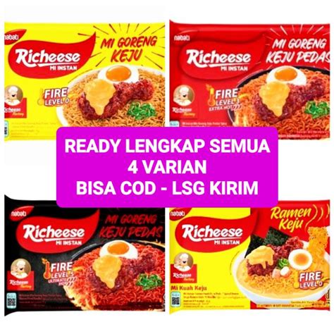 Jual Langsung Dikirim Mie Viral Richeese Nabati Level 0 Mi Ricis