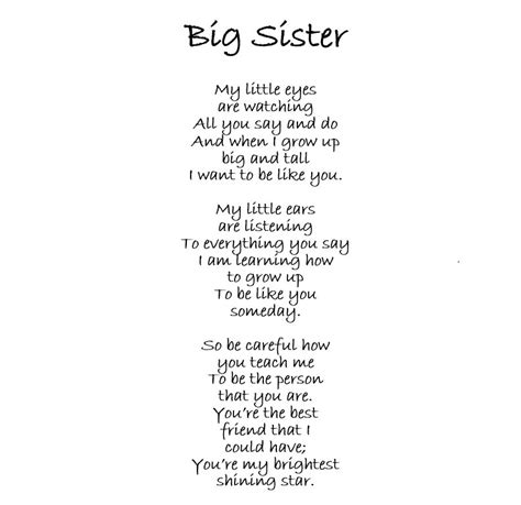 Big Sister Poems