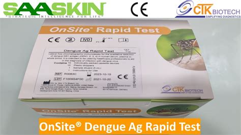 OnSite Dengue Ag Rapid Test CE UNBOXING CTK BioTech YouTube