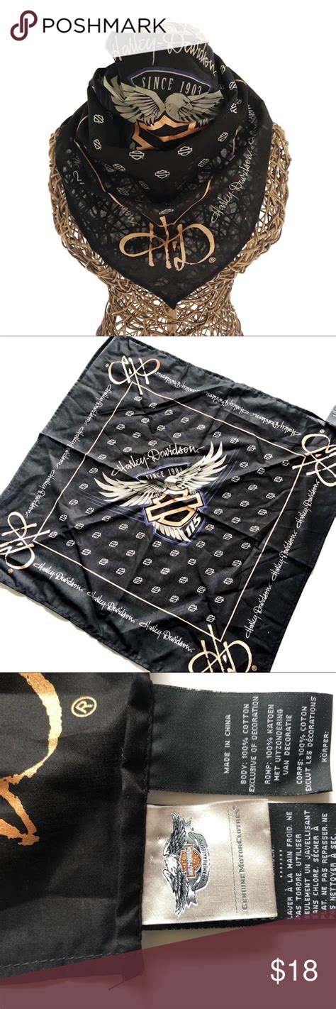 Harley Davidson Graphic Bandana Harley Davidson Accessories Harley