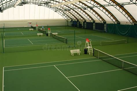 Indoor tennis court stock image. Image of grid, playground - 14668955