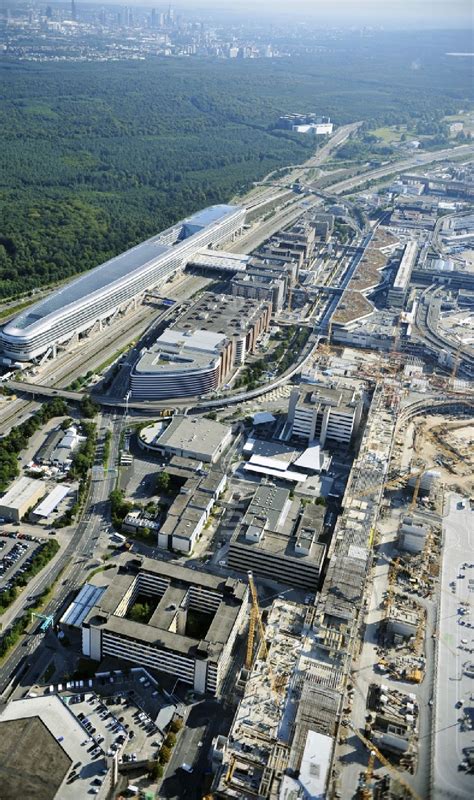 Luftaufnahme Frankfurt Am Main Abfertigungs Geb Ude Und Terminals