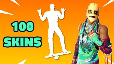 Danse Test DÉquilibre Avec 100 Skins 💯 Emote Fortnite Passe De Combat