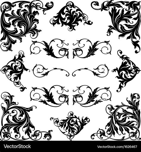 Victorian Ornament Royalty Free Vector Image Vectorstock