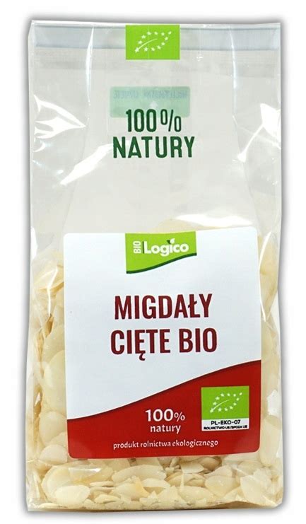 MIGDAŁY CIĘTE BIO 100G PŁATKI MIGDAŁOWE EKO BIOLOG 11829813430