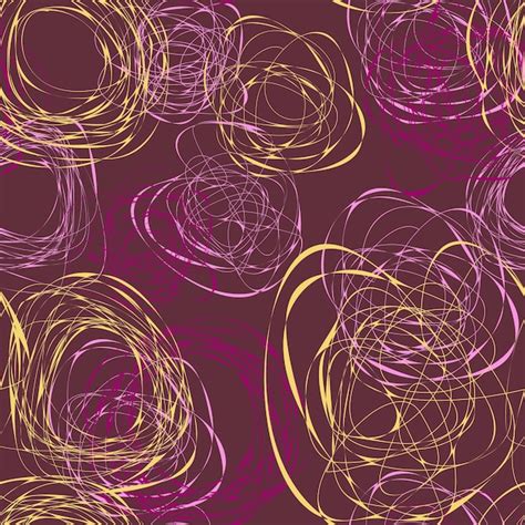 Premium Vector Abstract Seamless Pattern With Hand Drawn Scribbles