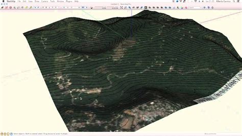 Modelado 3d de curvas de nivel en sketchup para conceptualización del