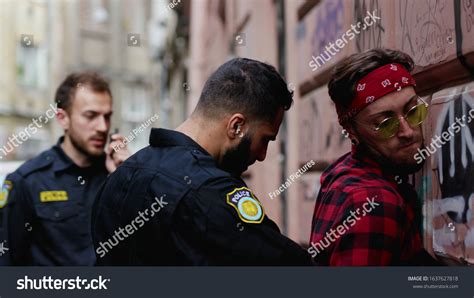 Police Arrest View Young Man Drug Stock Photo 1637627818 | Shutterstock