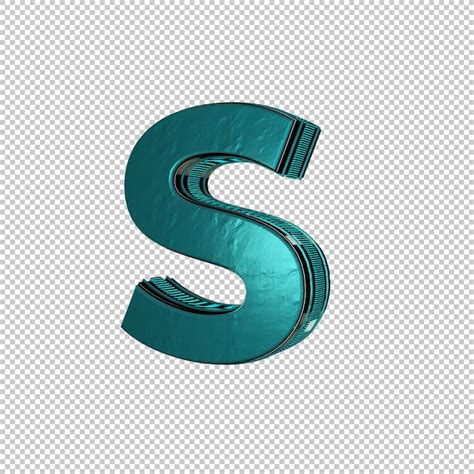 Premium PSD | Letter s 3d render