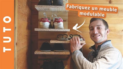 COMMENT FABRIQUER UN MEUBLE POUR CHAUSSURES MODULABLE TUTO BRICOLAGE