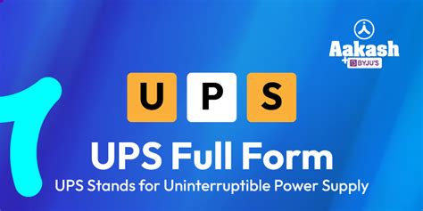 Ups Full Form Ups Stands For Uninterruptible Power Supply