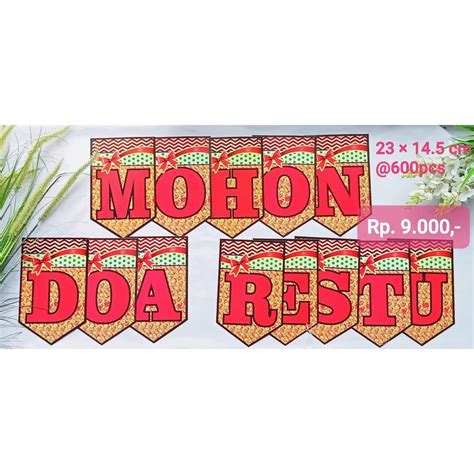 Jual Banner Mohon Doa Restu Shopee Indonesia