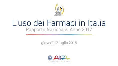 Presentazione Rapporto Osmed L Uso Dei Farmaci In Italia Anno