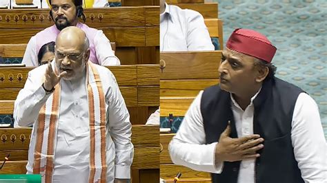 Akhilesh Yadav Amit Shah Face Off Over Remarks On Speakers ‘rights