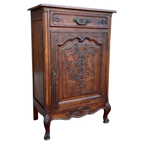 Antique Hand Carved Oak Cabinet For Sale At 1stDibs Antique Carved